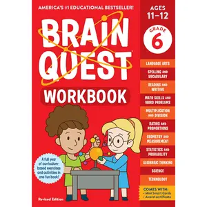 Brain Quest Workbook: 6th Grade Revised Edition -- Workman Publishing - Paperback
