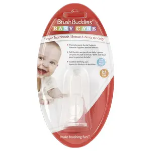 Brush Buddies Baby Care, Finger Toothbrush, 0-3 Yrs, 1 Finger Toothbrush