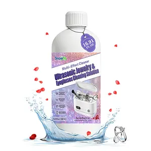 Snowlily Ultrasonic Jewelry Cleaner Solution Concentrate - 16.9fl oz Professional Eyeglasses & Jewelry Cleaning Liquid, Gentle for Gold, Silver, Diamonds & Watches, Delicate Rose Scent household
