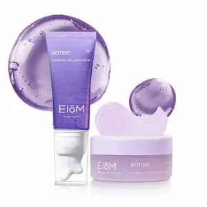 [EIOM] Korean De-Puffing & Peptide Lifting Duo | 2-in-1 Peptide & Collagen Gua Sha Lifting Serum + Hydrogel Eye Patch | De-Puffing, Lifting Face Massager, Jawline Sculpting, Plumping, Firming, Under Eye Patches for Dark Circles, Wrinkles, Puffy Eyes