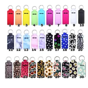 Chapstick Holder Keychain - 70+ Designs in Vibrant Colors & Patterns - Neoprene Material - Personalized Lip Balm & Lip Gloss Keychains for Women - DIY Accessories - Wholesale Pricing - Fast Shipping from Colorado