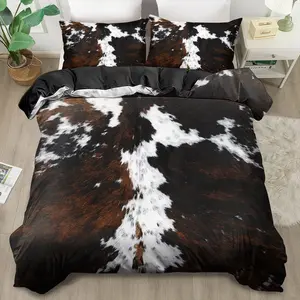 Cow Duvet Cover Set Twin, 3-Piece Bedding Set for Kids, Decorative Duvet Cover & Farmhouse Design, No Padding, Ideal for Bedroom