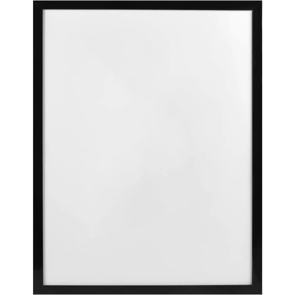 Classic Black 12x16 in Photo Frame (Pack of 1) - Compatible with 30x40 cm Artworks, Plastic Acrylic Protection, Hanging Kit for Home Decor Supplies