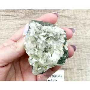 114g Clear Apophyllite Cluster with Stilbite – Natural Crystal Formation