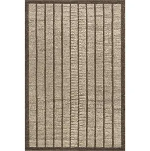 Eva Block Stripe Wool Area Rug