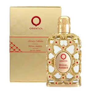 Orientica Luxury Collection Royal Amber Eau De Parfum  Bergamot Melon Pineapple Fruity Gourmand Amber Woody Vanilla Musk Arabic Perfume for Woman & Man