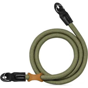 L-WCP003   Camera Neck Strap,100cm Nylon Rope Camera Shoulder Strap with O-ring for DSLR Camera-Green