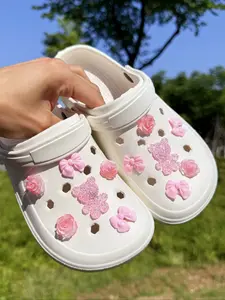 12 Piece Cute Bear Rose Bow Shoe Decorations DIY Creative Casual Accessories, Fun Multifunctional Personalized Shoes for Parties