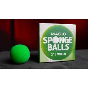 Magic Sponge Balls 4PK GREEN 2" by Murphy's Magic