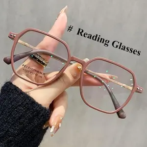 0 1.0 1.5 2.0 2.5 4.0 New Matte Anti Blue Light Presbyopia Glasses HD Large Frame Reading Glasses Hot Selling Reading Glasses