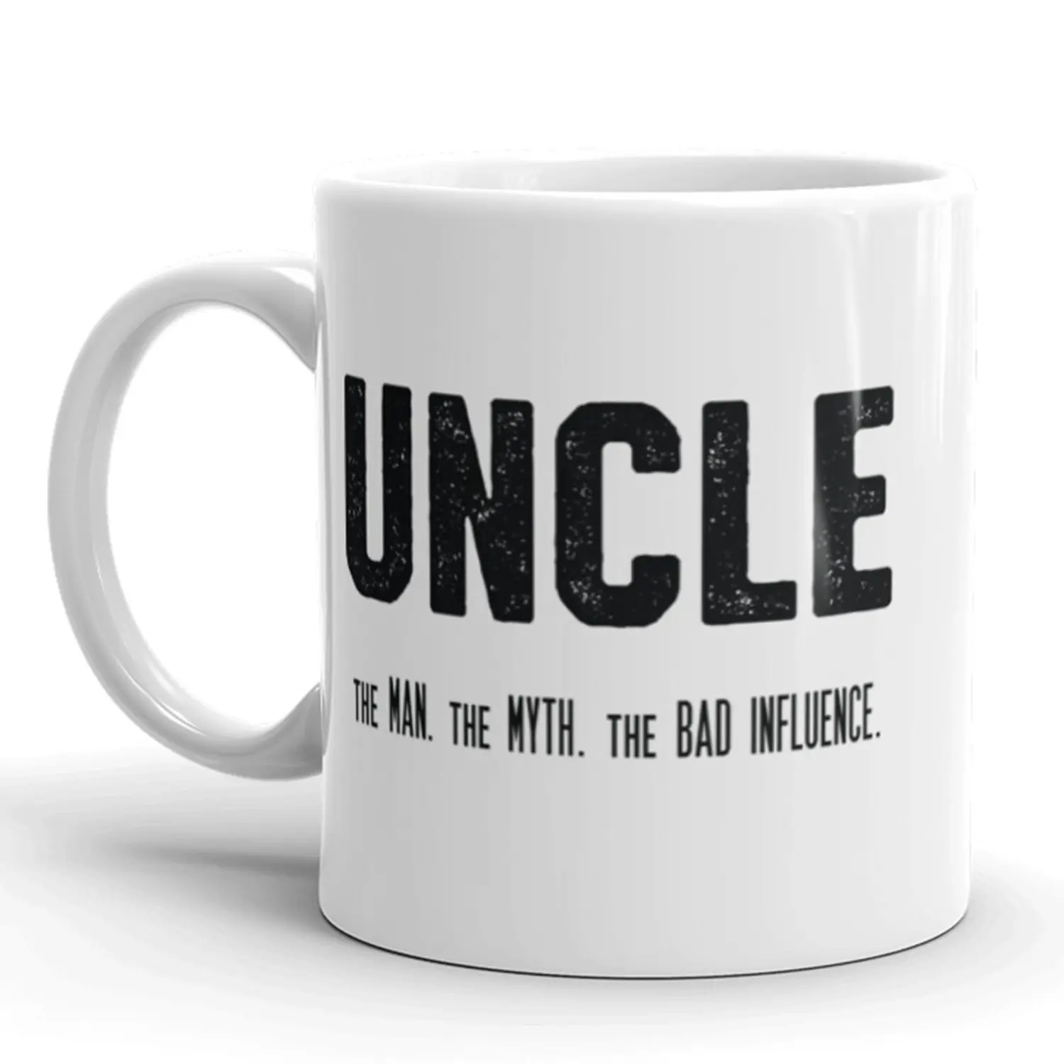 Uncle The Man The Myth The Influence Coffee Mug Funny Family Ceramic Cup - 11oz Funny Coffee Mugs Ceramic Printed Drinkware Cup
