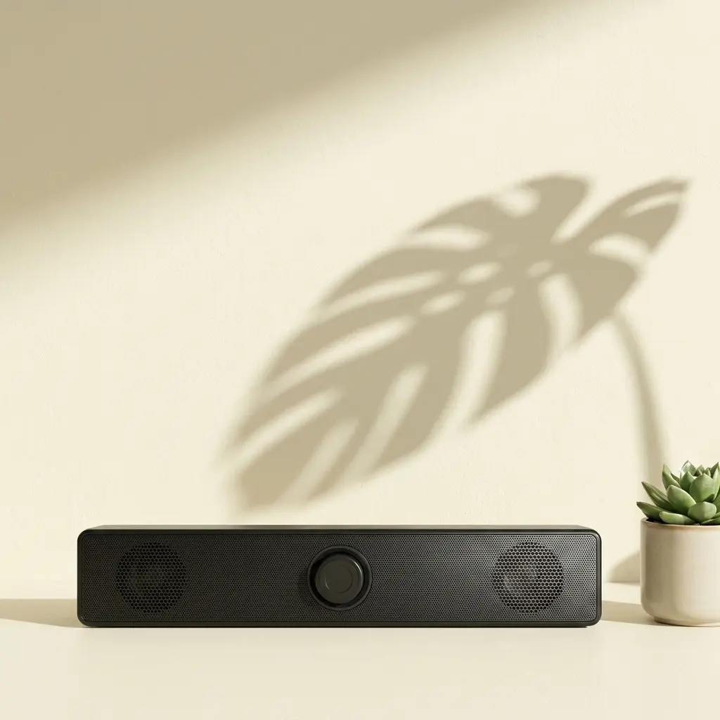 Portable Surround Soundbar, Wired & Wireless Bluetooth USB Powered Speaker for Daily Entertainment