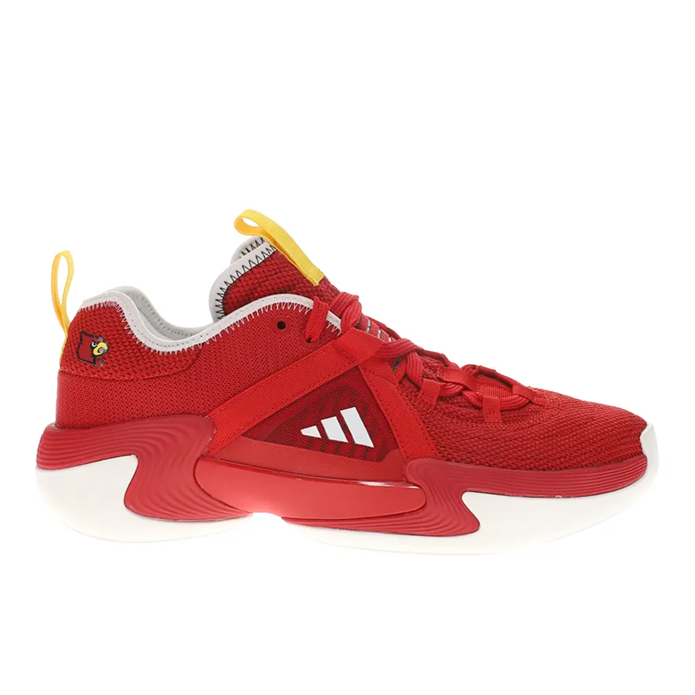 adidas Womens Exhibit Select Louisville Cardinals Basketball Sneakers Shoes - Red