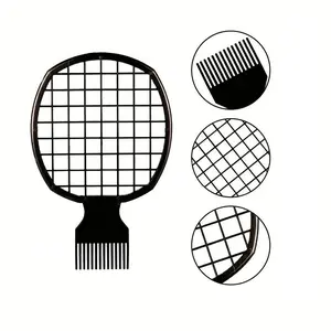 Curly Hair Comb, Curly Hair Tin Foil Perm Heatless Hairstyle Mesh Comb, Professional Hair Styling Tools For Men, Hair Accessories, Hair Brush, Hair Combs, Haircare