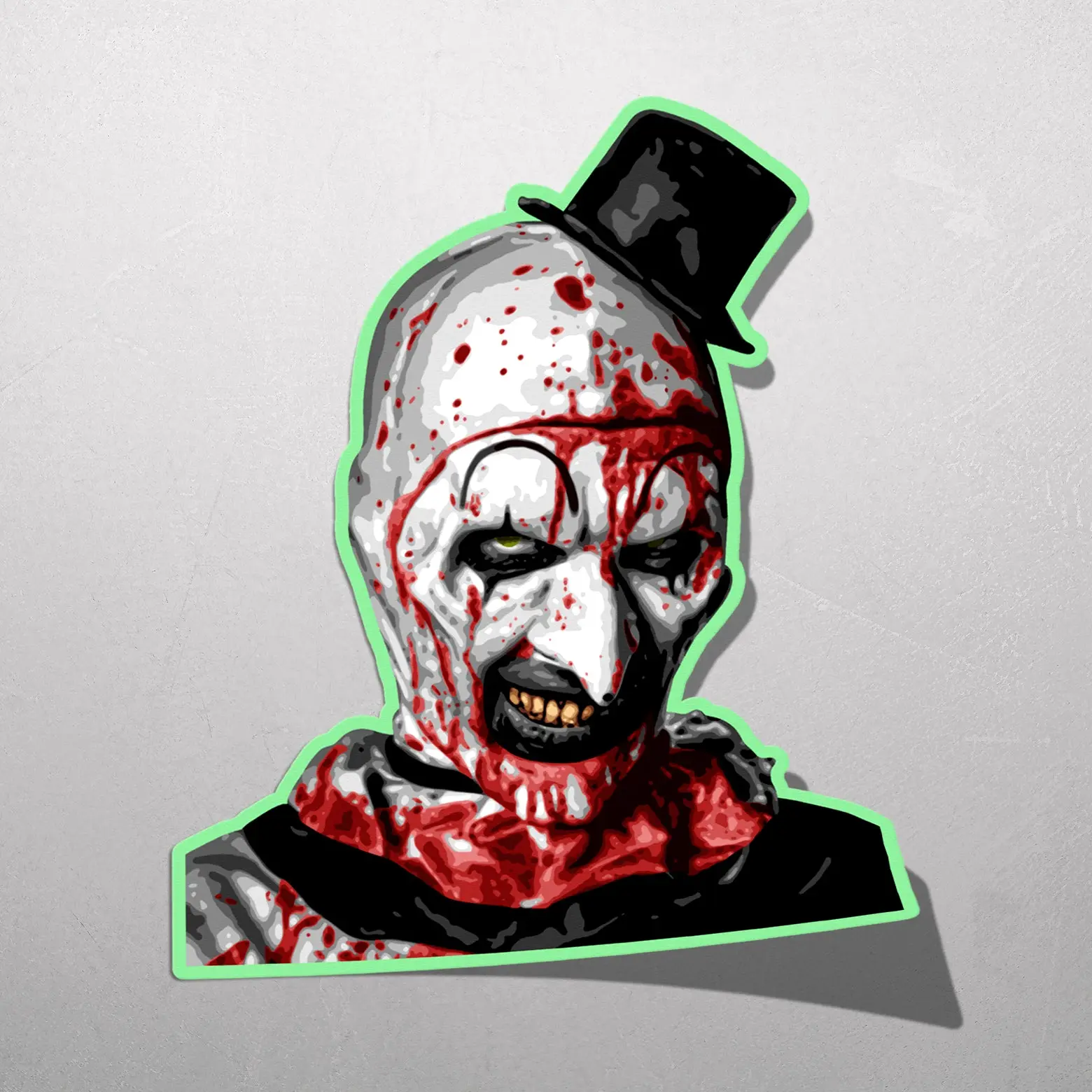 Art The Clown Sticker - Horror Film Inspired Decal