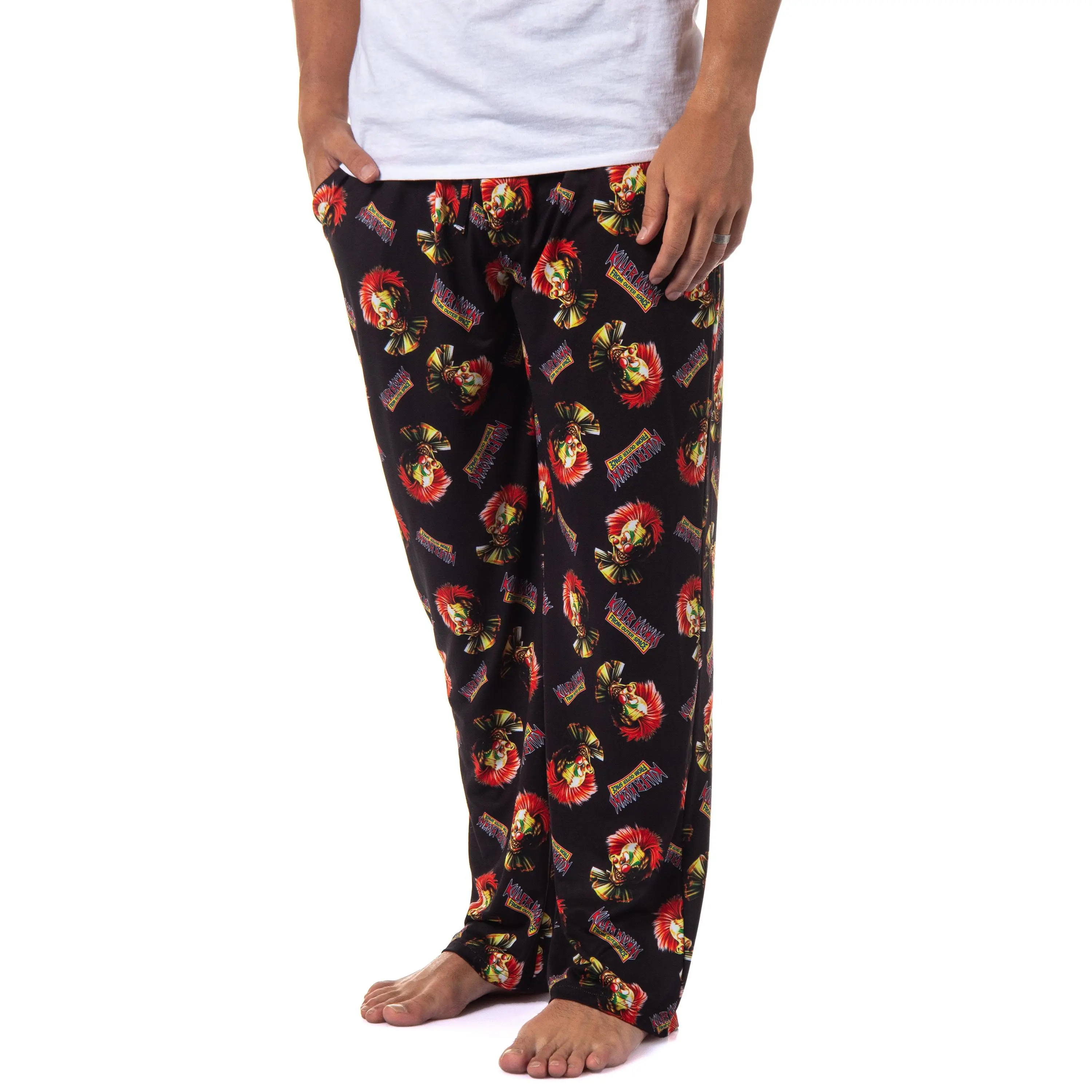 Killer Klowns from Outer Space Mens' Character Horror Comedy Movie Film Sleep Lounge Pajama Pants