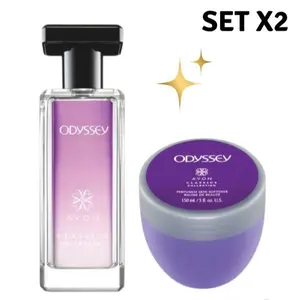 Avon Odyssey Set x2 – Eau de Cologne + Body Cream | Dreamy & Romantic Floral Scent