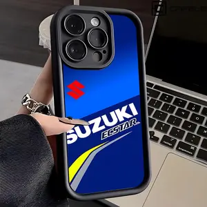 S-Suzukis motorcycles Logo  Phone Case for iPhone 17 Pro Max 15 Pro 16 14 Plus 12 13 Mini 11 Pro Shockproof soft cover