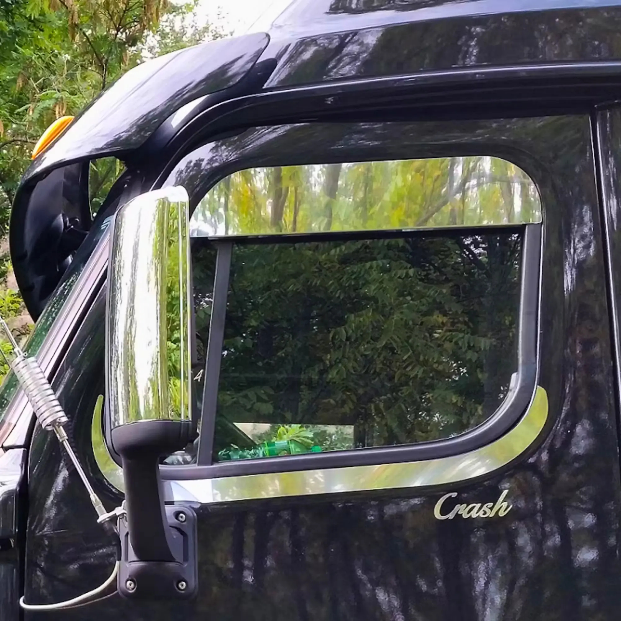 RoadWorks 6-in Car Truck Top of Door Chrome Window Trim, Part No. S201689