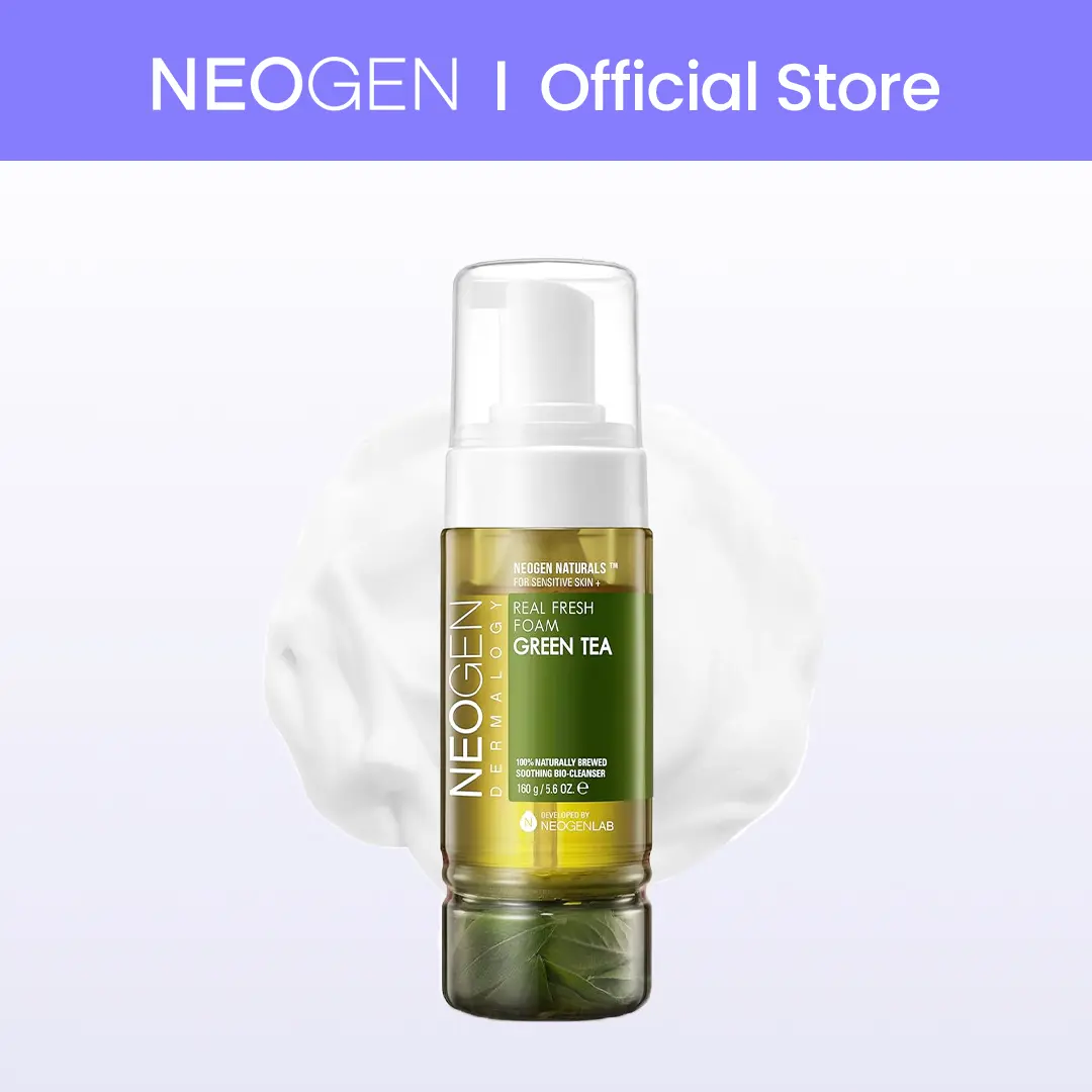 [NEOGEN Official] Real Fresh Foam Cleanser Green Tea I Hydrating Gentle Cleansing Foam I Korean Skincare I Mild Cleansing I 160g