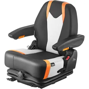 VEVOR Universal Forklift Seat, Tractor Suspension Seat with Adjustable Back, Armrest Safety Belt, Secure Fold Down Tractor Seat with Micro Switch, Lawnmower Seat for Skid Loader BulldozerVEVOR Super Brand Day