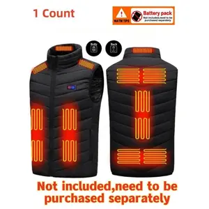 Without Battery Heated Vest for Men and Women, Three Heating Levels, 13 Heated Areas, Ideal for Sports and Outdoor Activities, Perfect Christmas Gift