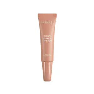 FARMASI Glow Peptide Lip Balm Toasted Cinnamon 10ml - Hydrating & Nourishing Lip Care