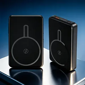5000/10000mAh Magnetic Wireless Power Bank, PD Fast Charging MagSafe Compatible, Portable USB-C Charger for iPhone for Travel party Gift