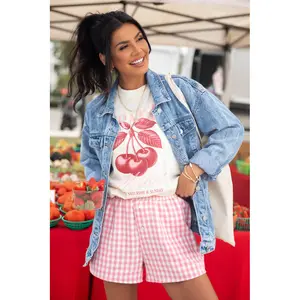 Farmers Market Cherries Ivory Graphic Tee