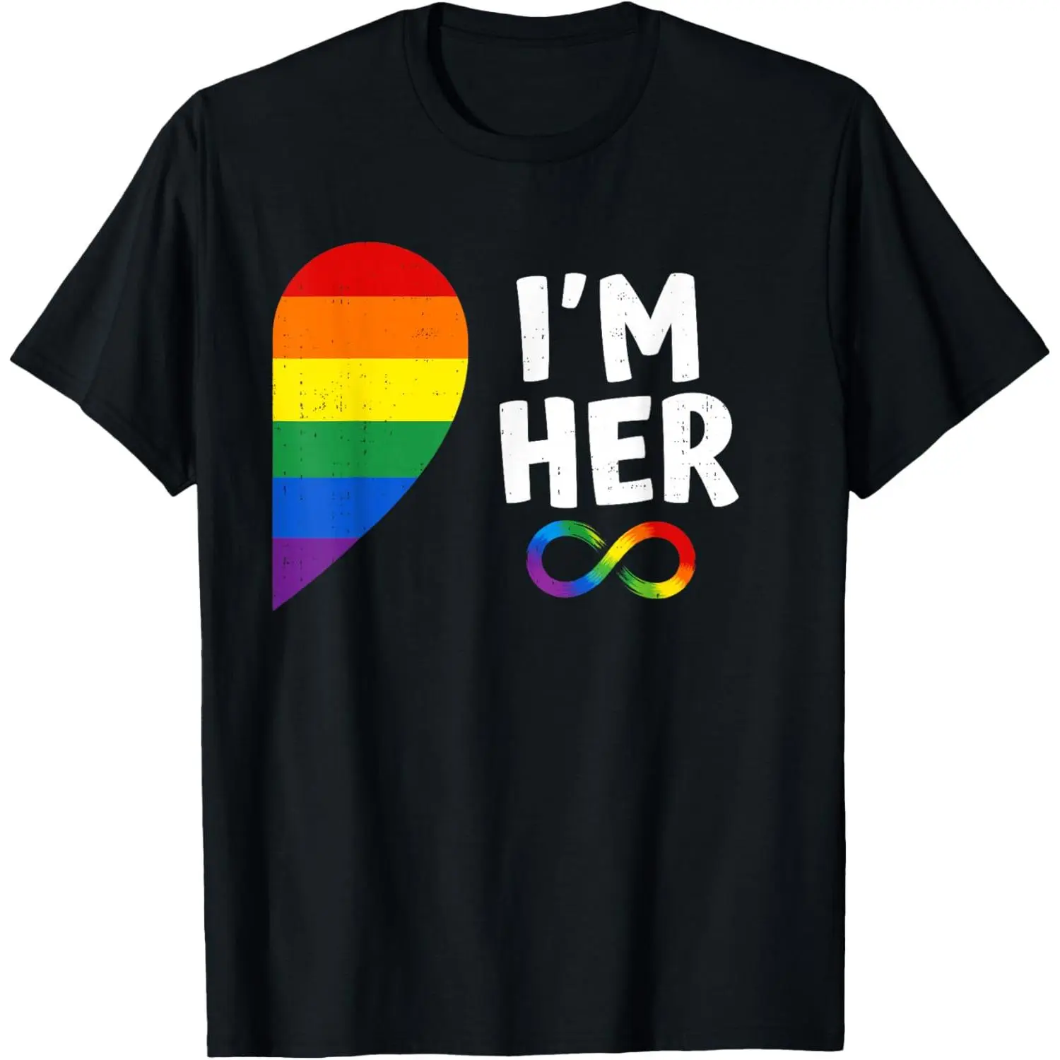 Im Hers Pride Lesbian LGBTQ Matching Couples Women T-Shirt