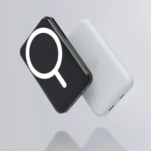 podoru Magnetic Portable Charger Power Bank - 5000mAh, 22.5W Fast Charging, 15W Wireless Charging, Dual-Port USB-C Rechargeable, Ultra-Slim Compact Phone Battery Pack Compatible with iOS & Android, Ideal for Travel & Daily Use