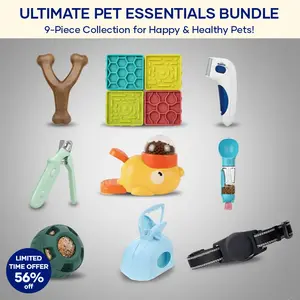 Aniwell Ultimate Pet Essentials Bundle: 9-Piece Accessories Collection For Happy & Healthy Pet Flexi Leash
