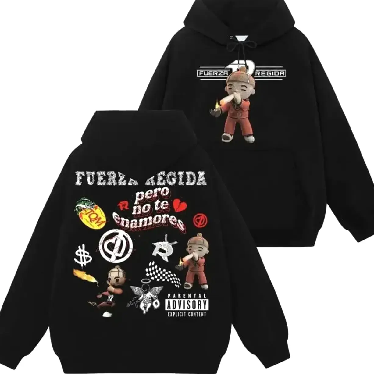 Vintage Fu3rzaa Reg1daa 174 Graphic T-Shirt Sweatshirt Hoodie, Tatino Streetwear Fashion, Regional Mexicano Shirt, Menswear Top Y2K Mexico