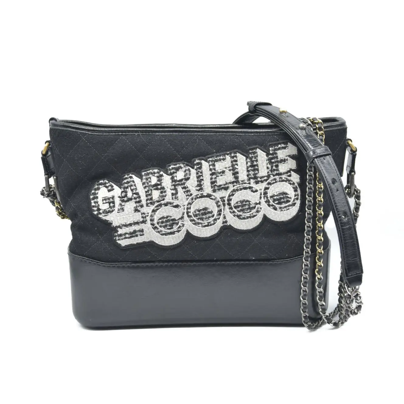Pre-owned CHANEL leather Messenger Bags $5300 Coco Medium Gabrielle Hobo 2018