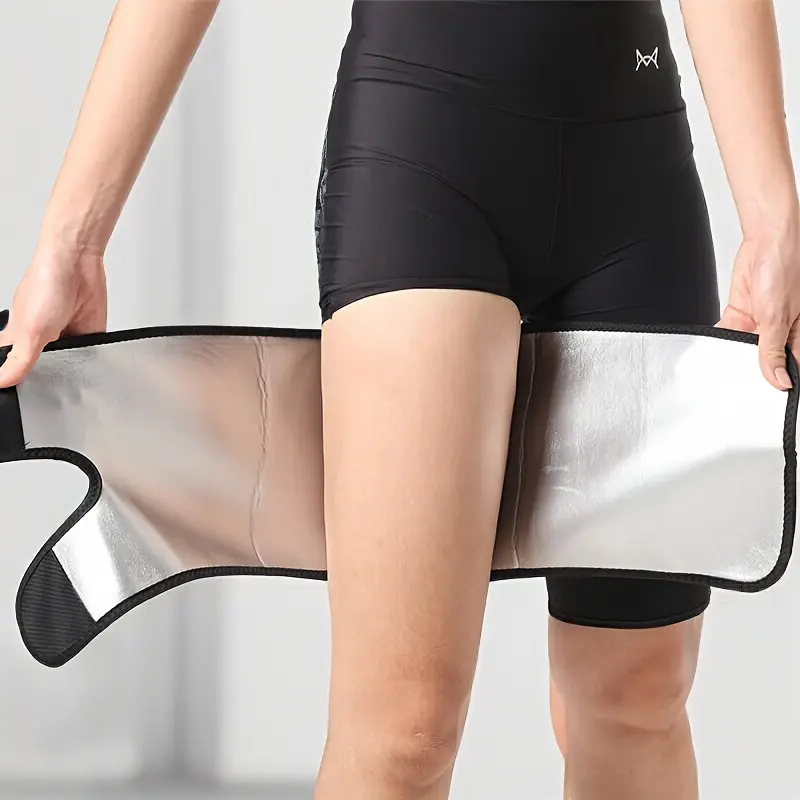 Waist and Thigh Trimmer Body Shaper, Unisex Adjustable Neoprene Wrap for Leg & Thighs Workout Support, All Seasons Gym Training