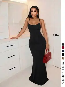 Women's Leopard Print Sleeveless Dress, Sexy Tight-Fitting Party Street Style, Long Dress for All Seasons, Fashionable Women's Clothing