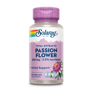 Solaray Passion Flower Aerial Extract Supplement, 250mg Health & Wellness Nutritional Support