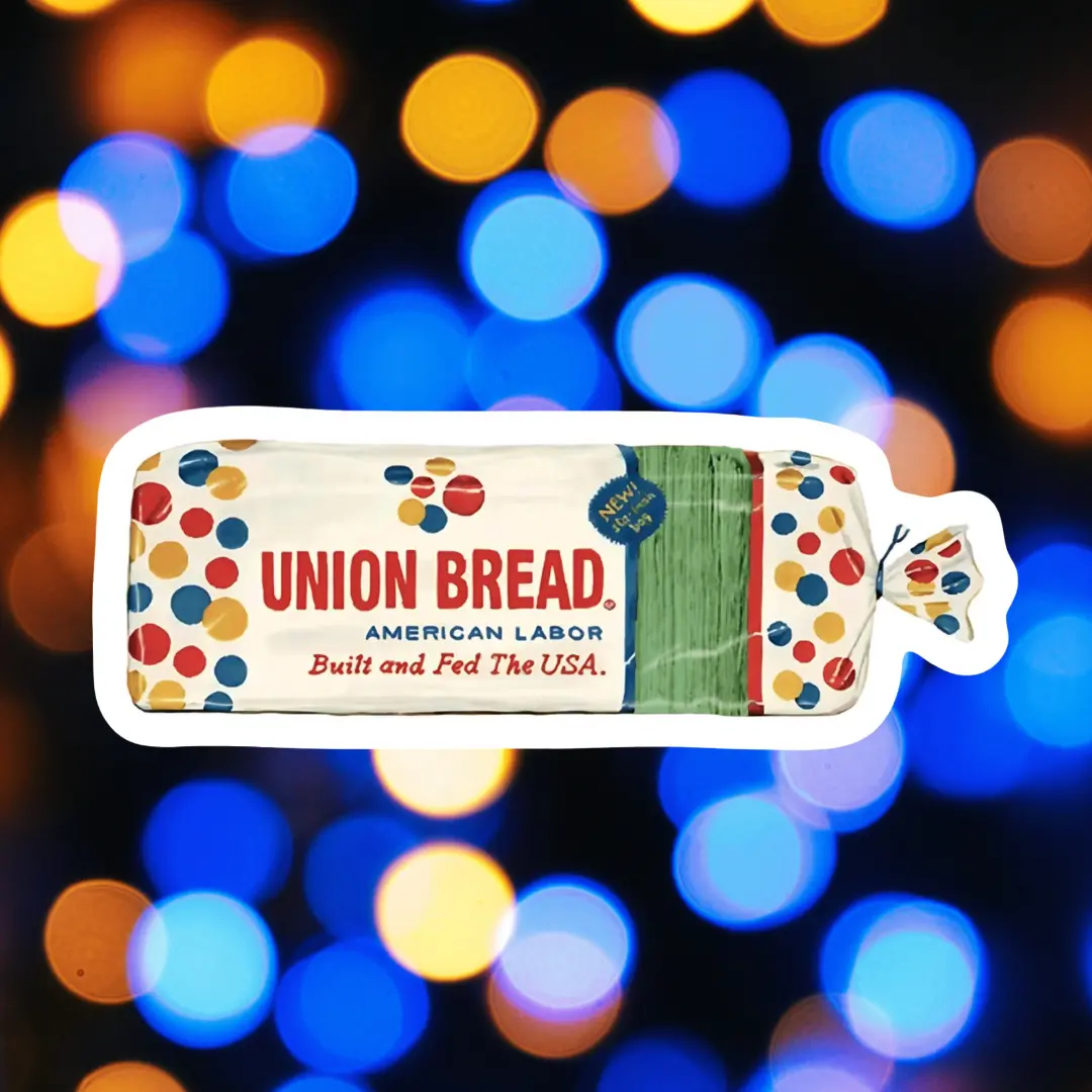 Union Bread Sticker | Lineman Hard Hat Sticker | Construction Sticker | Decals for Blue Collar- Hard Hat- Toolboxes- Helmet.
