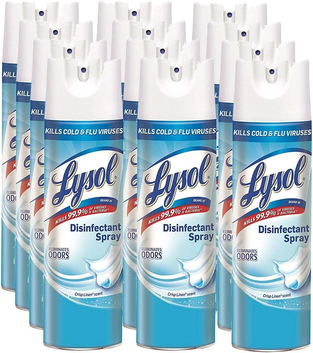 Lysol Disinfectant Spray, Crisp Linen, 228oz (12X19oz)