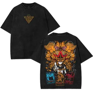 God Card exodia ra obelisk osiris Yugioh Yu-gi-oh Monster Card Yugi Muto anime manga game 2 sided Tshirt, Hoodie unisex graphic tee 90s Cotton shirt Top