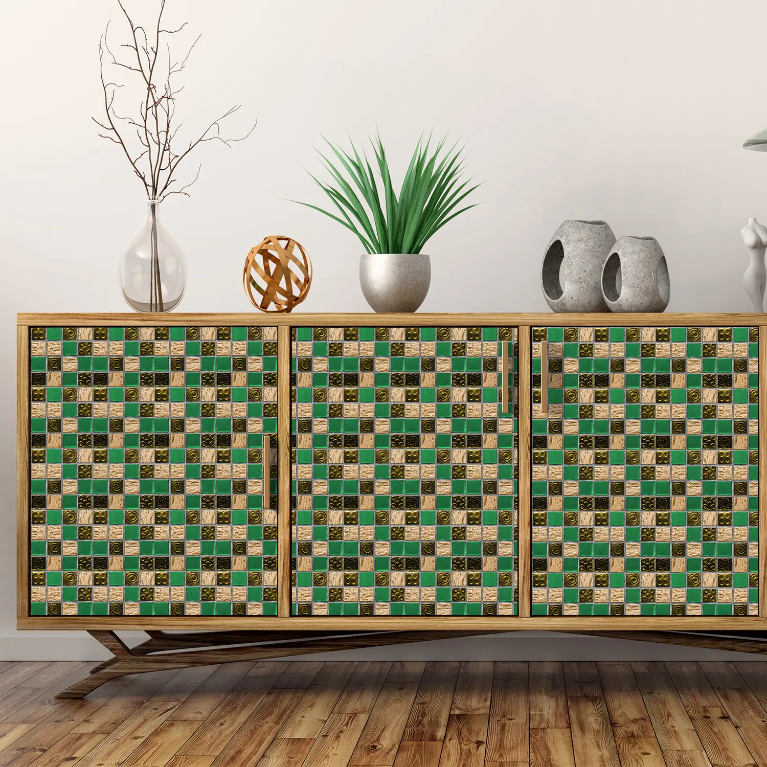 3D Waterproof Mosaic Wallpaper Peel & Stick Tiles, Unique 3D Mural Effect, Durable Self-Adhesive Decorative Tiles for Kitchen Bathroom Home