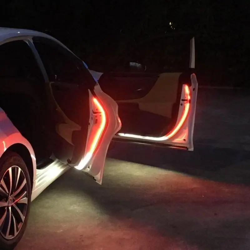 LED Car Door Welcome Light, Waterproof Car Door Safety Light, Soft and Flexible Decorative Light for Vehicles, Cars, SUVs