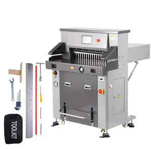 【Summervibes】VEVOR Electric Hydraulic Paper Cutter, Heavy Duty Paper Cutter Machine 26" /660.4mm Cutting Width, 3.14"/80mm Cutting Thickness, Electric Paper Trimmer with 7" Touchscreen Numerical Control