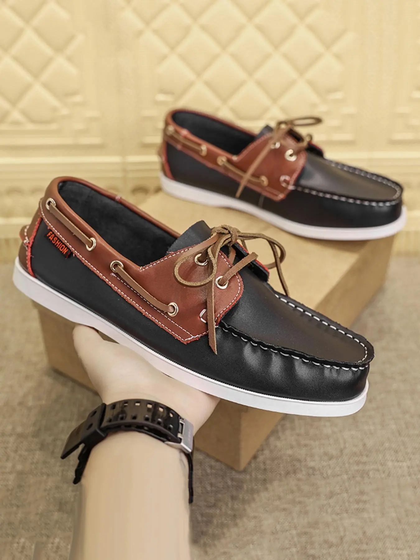 Men's Lace Up Closed Skateboarding Shoes, Sports Shoes, Sneaker, Casual Comfortable Skateboarding Shoes, Fashionable Sailing Shoes for Daily Wear, Footwear, Walking Shoes, Sporty Low Top