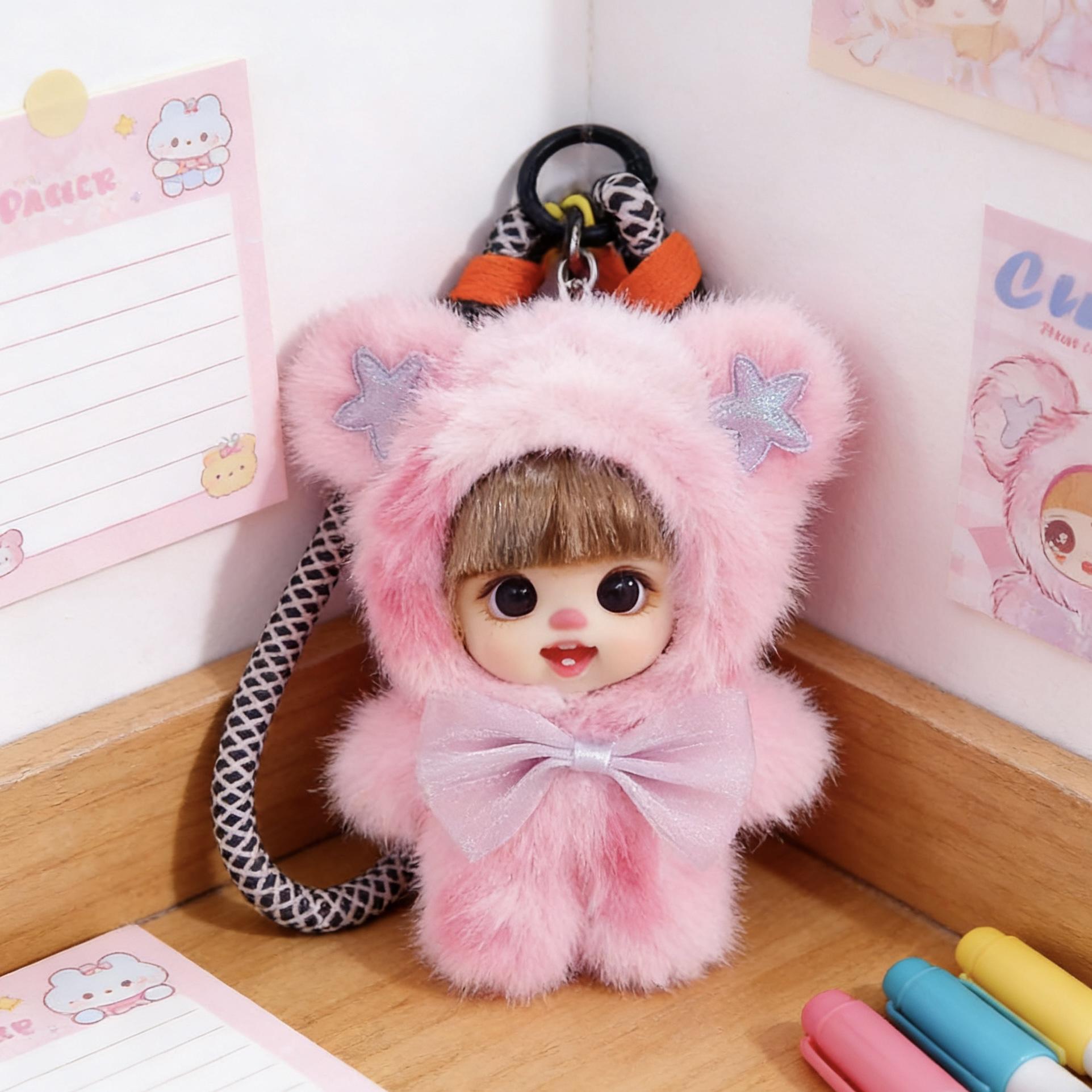 Lolifen Cute Bear Adorable Plush Doll Charms