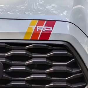 TRD HOOD Stripes Compatible with Toyota Cars or Pickup -  High-Quality 3M VINYL Truck Decals , Truck Sticker