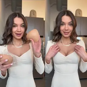 Seamless Fashion Invisible Bra Inserts – Adhesive, Instant Lift & Boost, Washable Reusable with All-Day Comfort