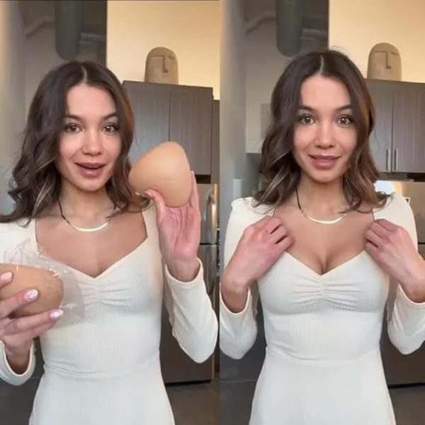 Seamless Fashion Invisible Bra Inserts – Adhesive, Instant Lift & Boost, Washable Reusable with All-Day Comfort