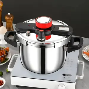 Stainless Steel Pressure Cooker, High Pressure Multi-Purpose Home Use, Gas & Induction Compatible, Food Grade 3 Layer Thickened Safety, Multi Function Cooker