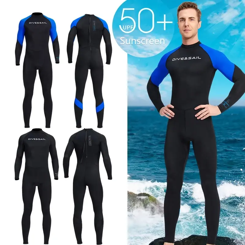 Wetsuit for Men Diving Clothes nylon+spandex Sunscreen Snorkeling Surfing Swimsuit Wetsuits Thin Swimming Swimwear Full Suit
